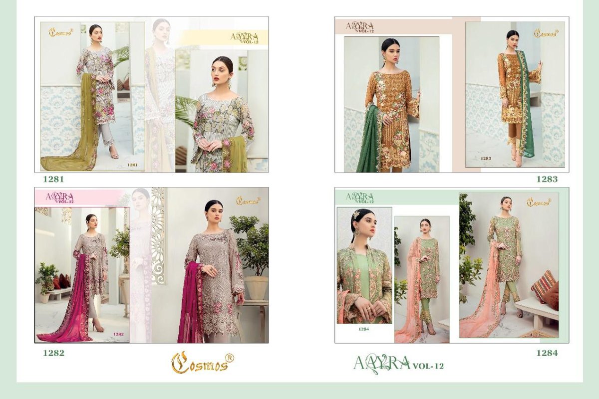 Cosmos Fashion Aayra Vol-12 1281-1284 Series 5