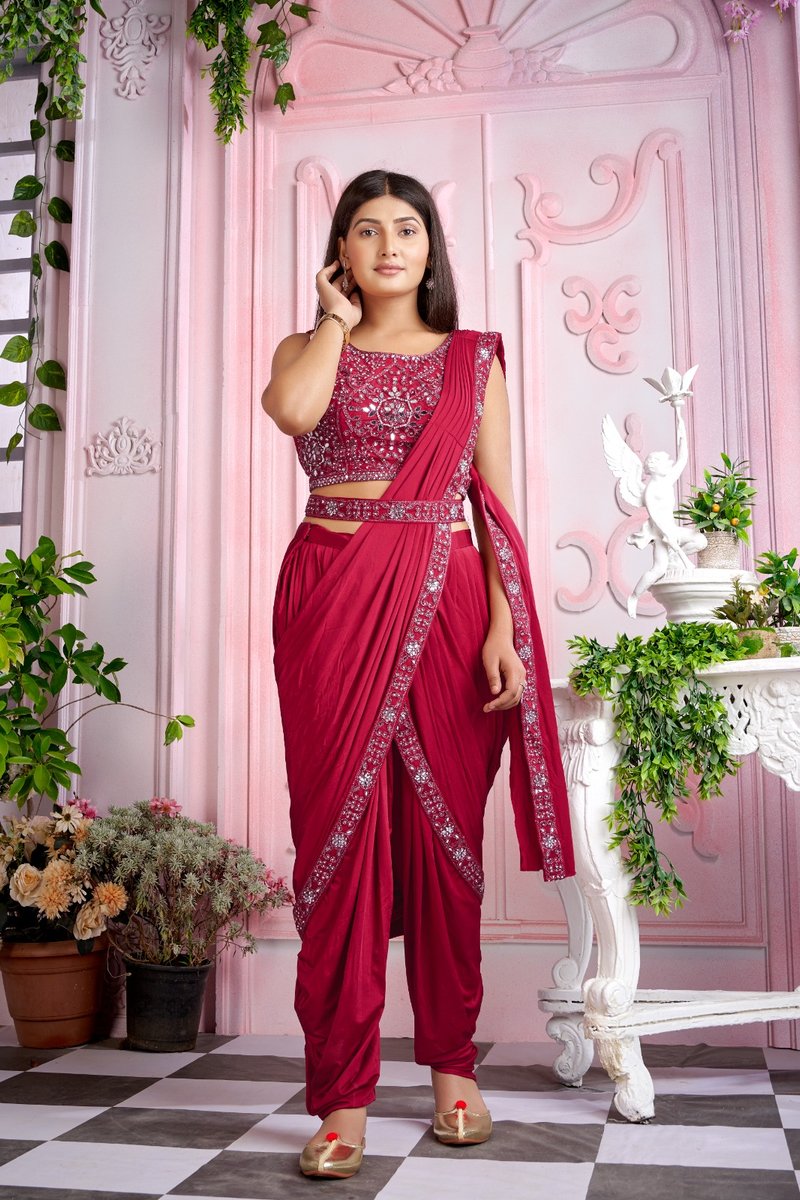 Aamoha Trendz Ready Made Designer Saree 1015950 Colors 3