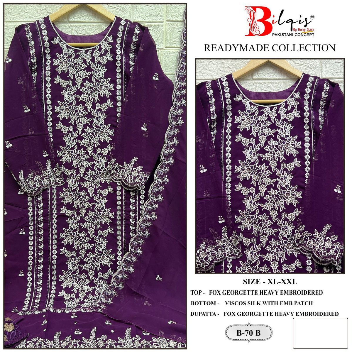 BILQIS READYMADE COLLECTION B-70-A TO B-70-D 2
