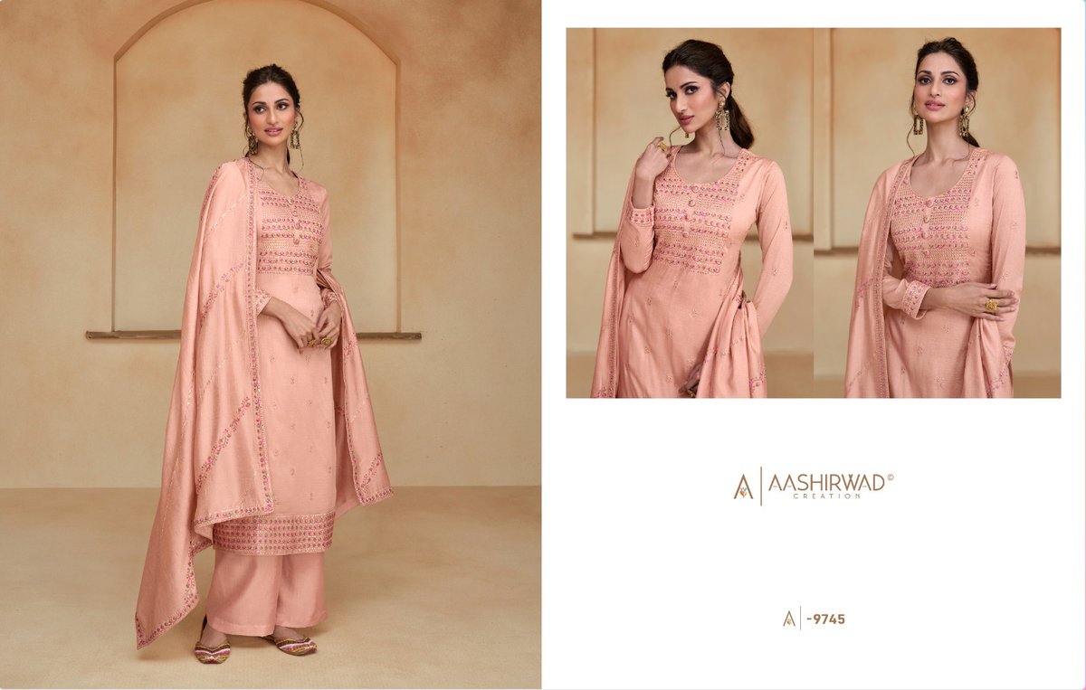 Aashirwad Creation Mor Bagh Ziana 9744-9748 Series 2