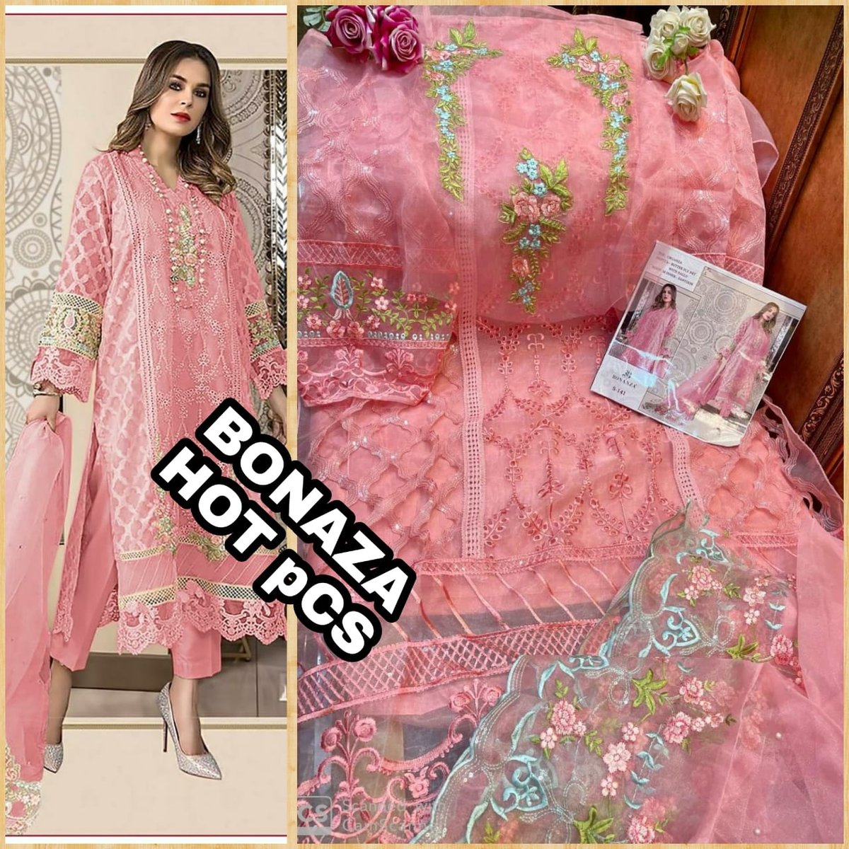 Bonanza Trendz Maria B Embroidered S-141 Colors 3