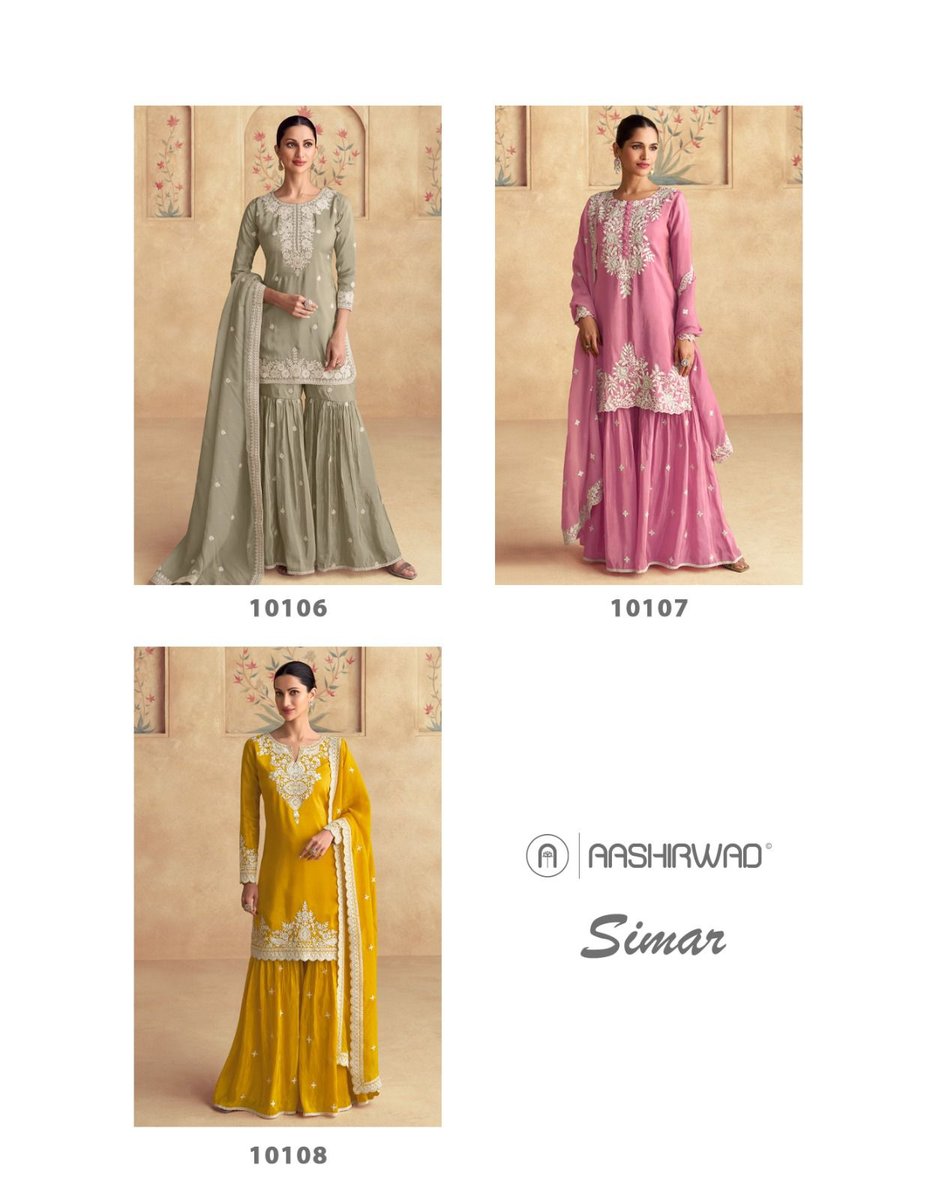 AASHIRWAD CREATION SIMAR 10106-10108 4