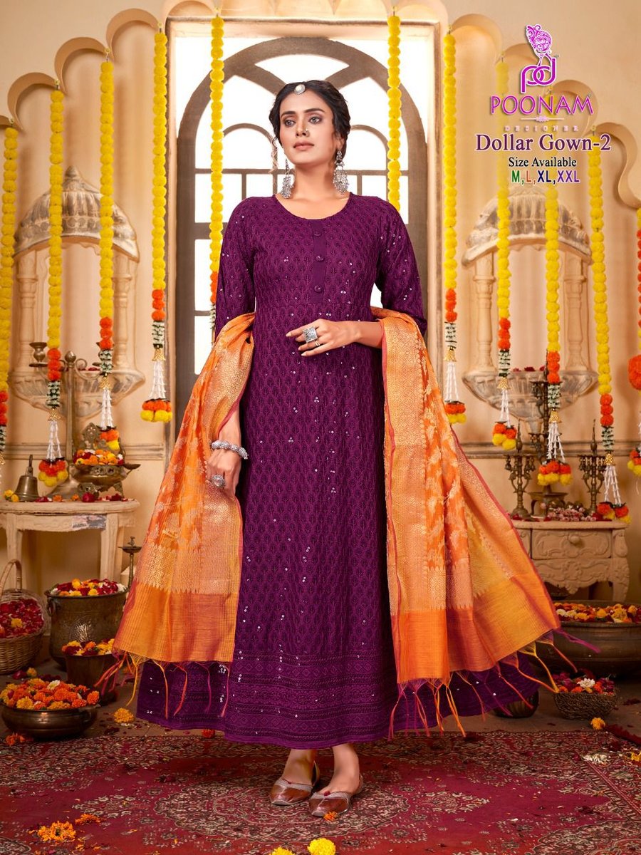 Poonam Designer Dollar Gown Vol-2 1001-1008 Series 8