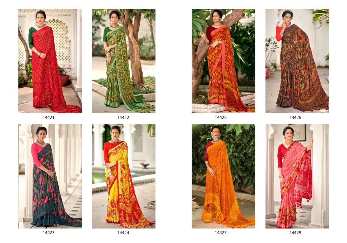 5D Designer Vandana 14421-14428 Series 9