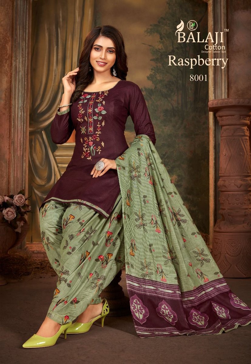 Balaji Cotton Raspberry Vol-8 8001-8012 Series 1