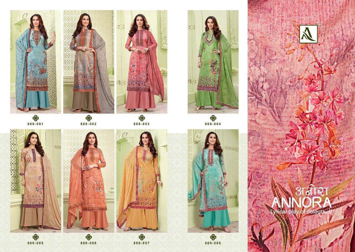 Alok Suits Annora 866-001 to 866-008 Series 9