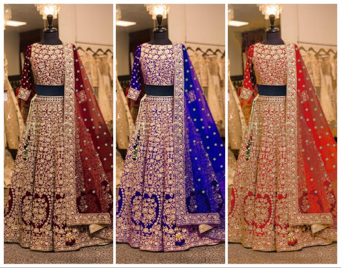 DJ Bridal Designer Lehenga DJ-128 Colors 7