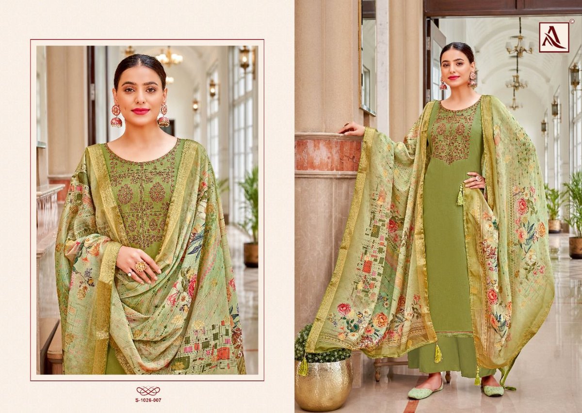 Alok Suit Festive Fusion Edition Vol-5 1026-001 to 1026-008 Series 7