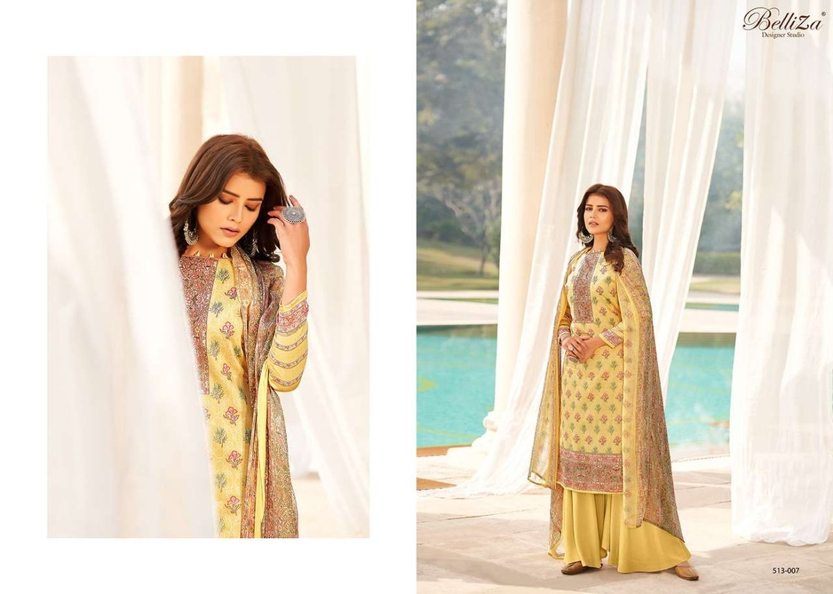 Belliza Designer Riwaaz 513-001 to 513-010 Series 7