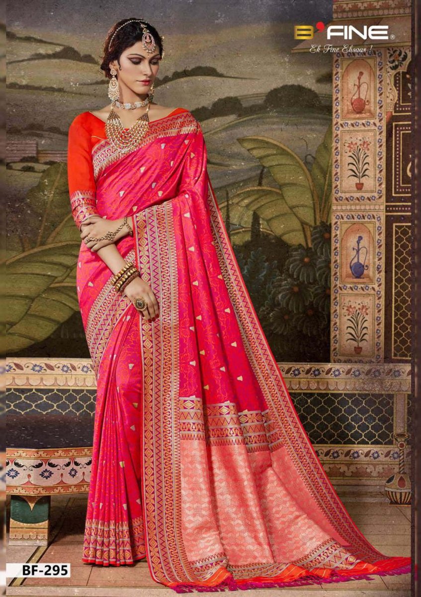 B Fine Saree Kalakari BF-281 to BF-300 Series 7