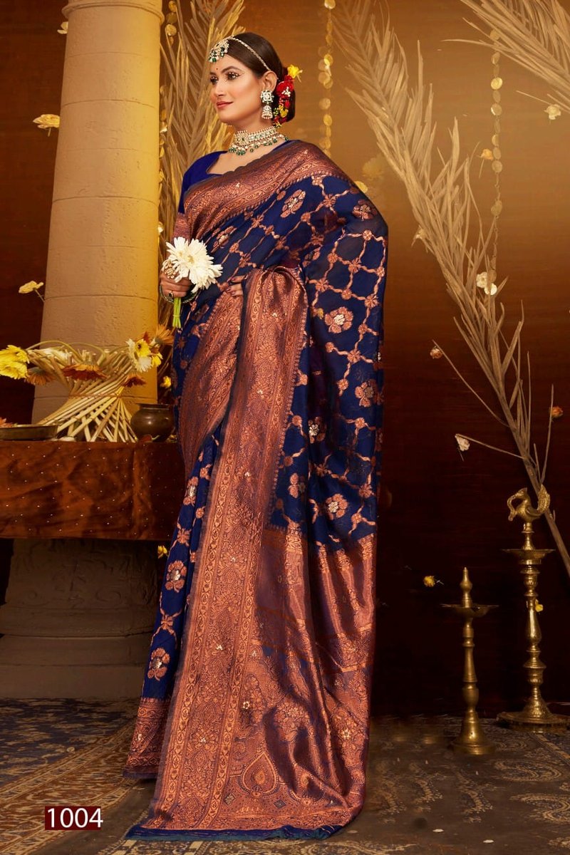 SAROJ SAREE GLAMOUR COTTON VOL-5 1001 TO 1006 4
