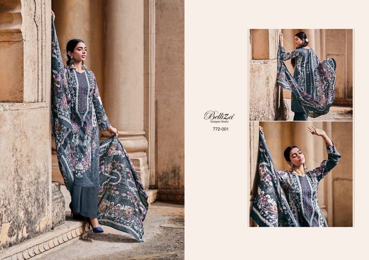 Belliza Designer Naira Vol-3 772-001 to 772-010 Series 1