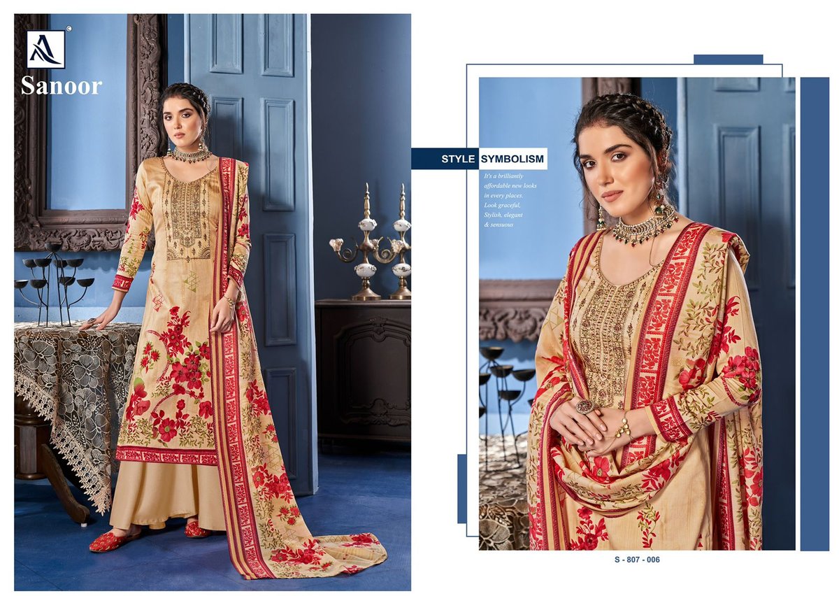 Alok Suits Sanoor 807-001 To 807-010 Series 6