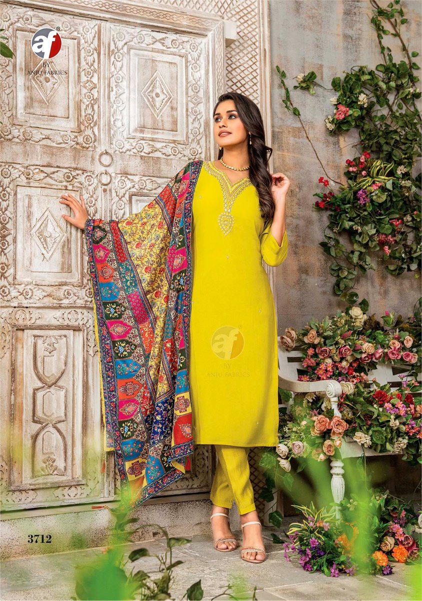ANJU FABRIC SHARARAT VOL-6 3711 TO 3713 2