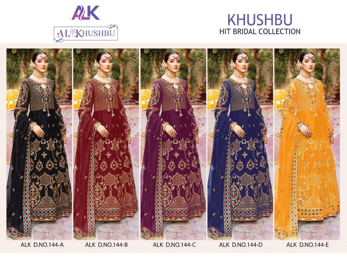 AL Khushbu Hit Bridal Collection 144 Colors 6