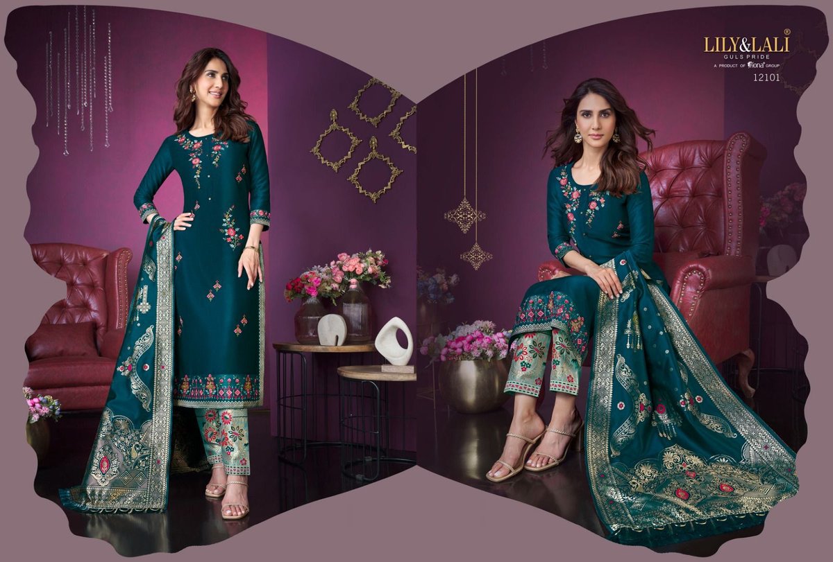 Lily & Lali Meenakari Vol-3 12101-12108 Series 1
