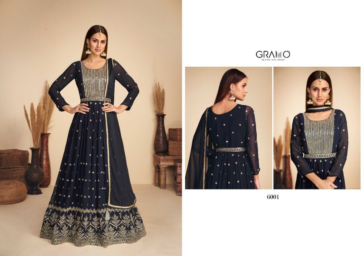 Gramo Flossy Sajda Color 6001-6004 Series 1