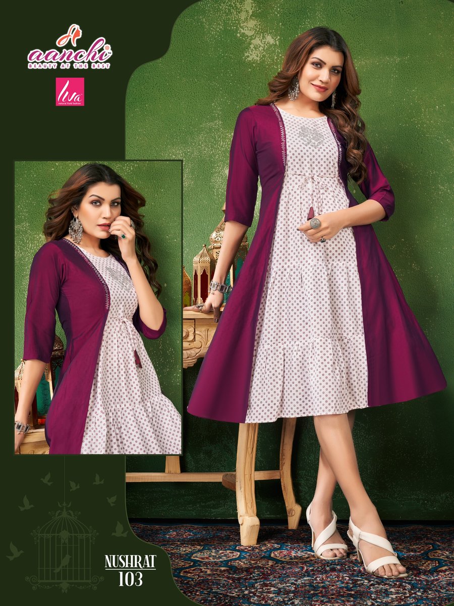 AANCHI KURTIS NUSHRAT 101 TO 105 3