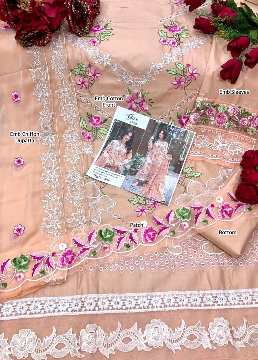 Cross Stitch 7614 Dress Material 2