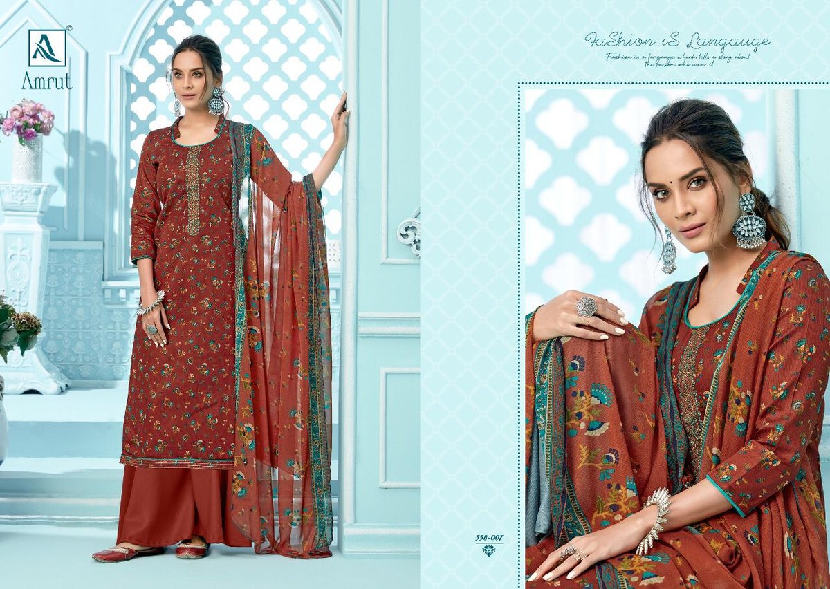 Alok Suit Amrut 558-001-558-010 Series 7