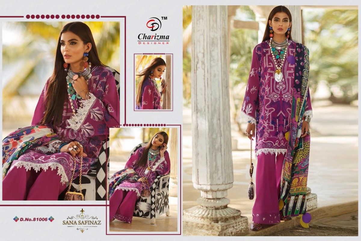 Charizma Designer Sana Safinaz 81001-81007 Series 6