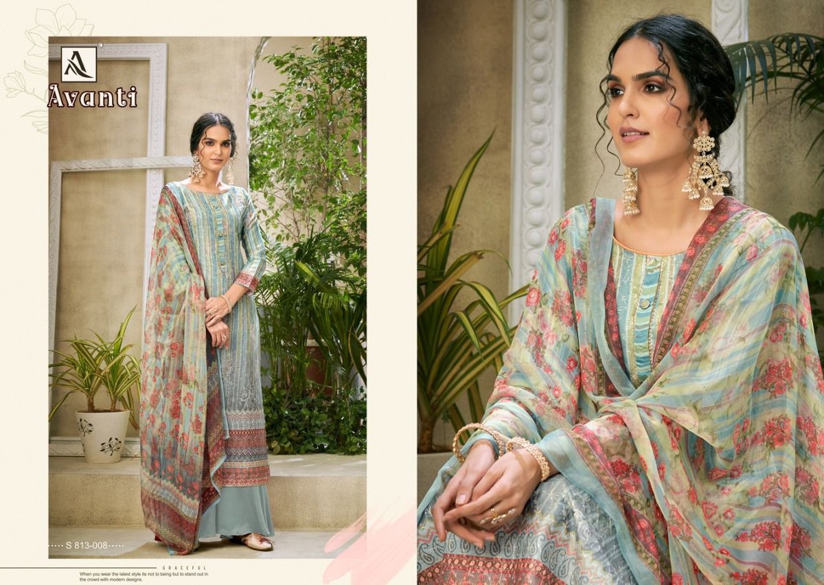Alok Suit Avanti 813-001 to 813-008 Series 8