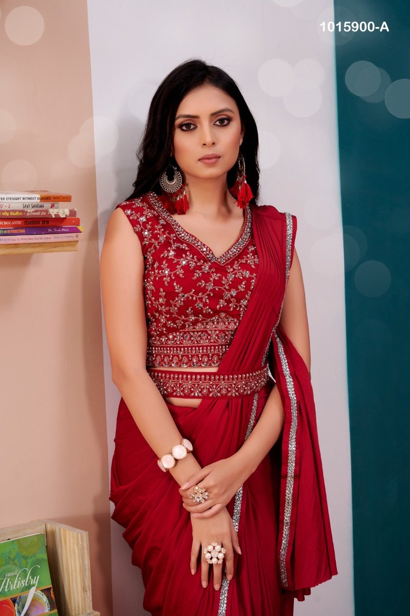 Aamoha Trendz Ready To Wear Designer Saree 1015900 Colors 2