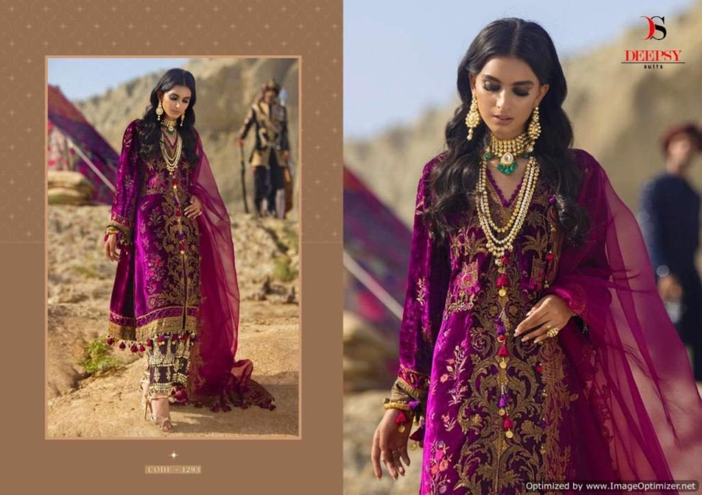 Deepsy Suits Sana Safinaz Luxury Velvet Vol-21 1291-1294 Series 3