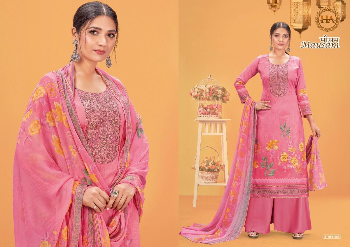 Harshit Fashion Mausam 955-001 to 955-008 Series 7
