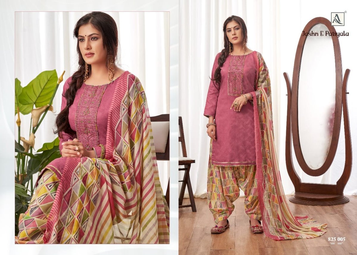 Alok Suits Jashn E Patiyala 825-001 to 825-010 Series 5