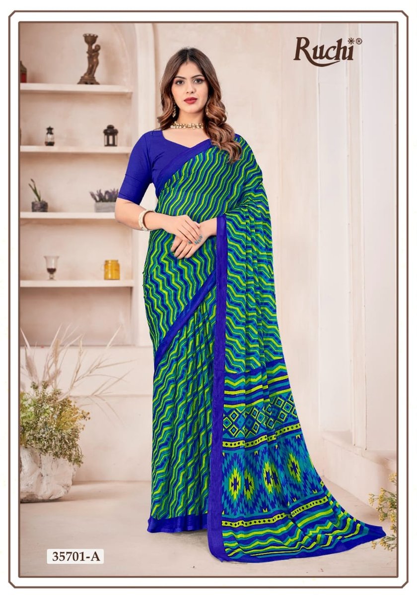 RUCHI SAREE STAR CHIFFON 167 35701-A TO 35703-D 1
