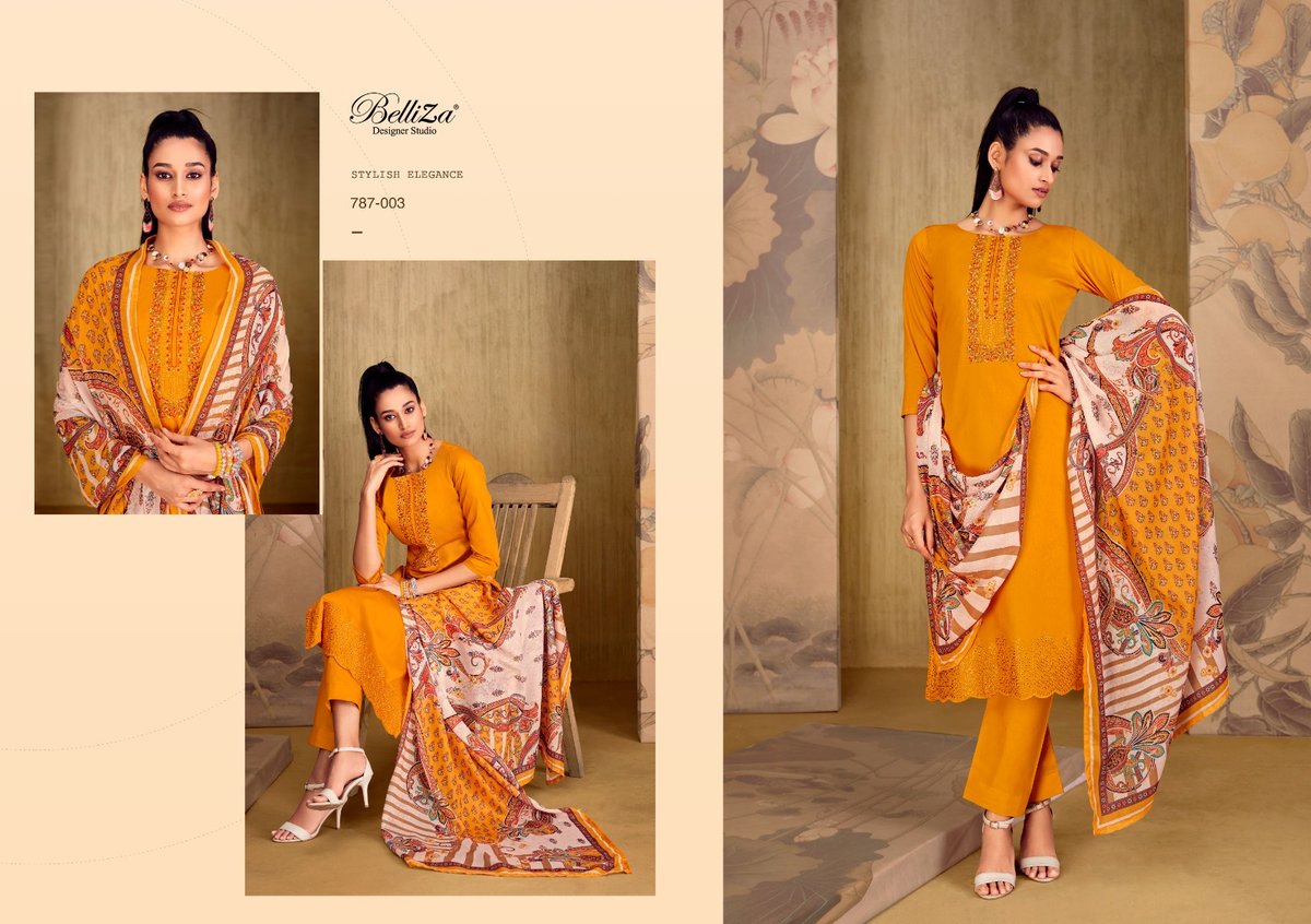 Belliza Designer Mughal Garden 787-001 to 787-008 Series 3