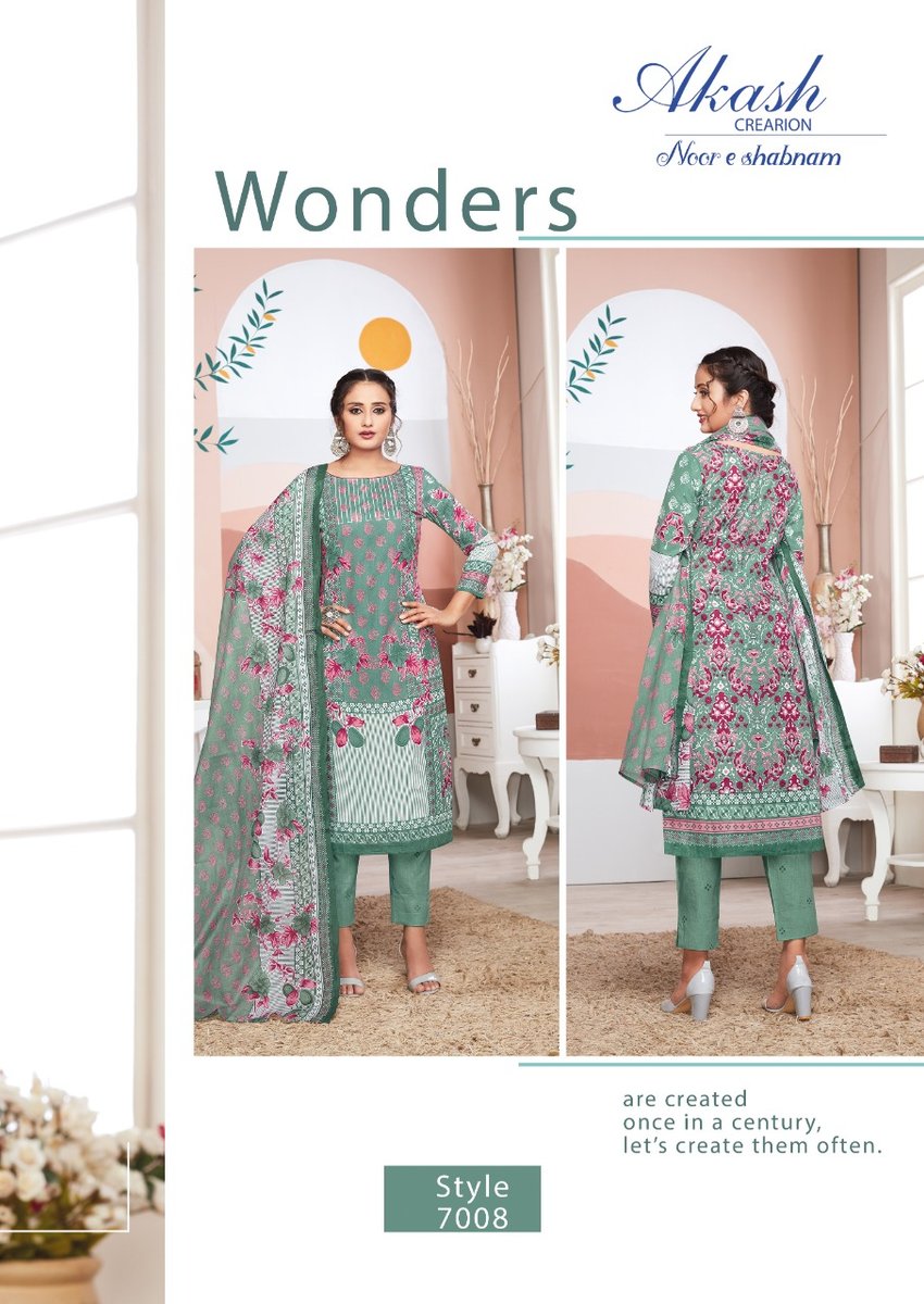 Akash Creation Noor E Sabnam Vol-7 7001-7010 Series 8