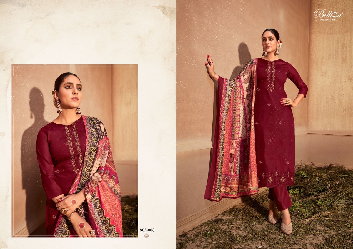 Belliza Designer Gulzaar 803-001 to 803-008 Series 8