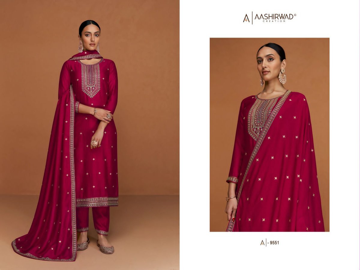 Aashirwad Creation Myra 9548-9553 Series 4