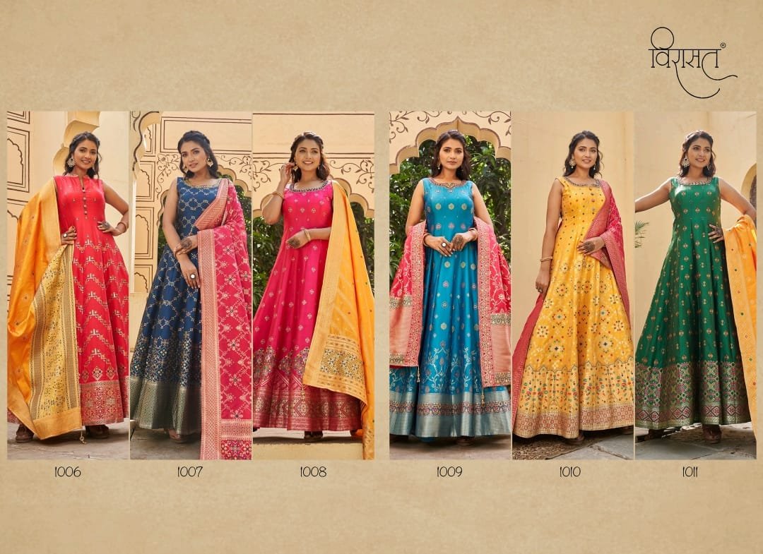 Virasat Gowns Banarasiya Vol-2 1006-1011 Series 7