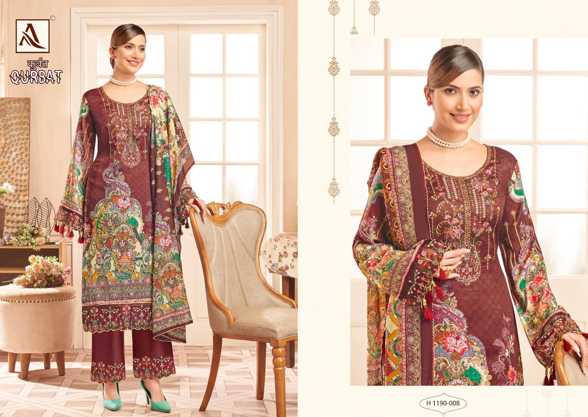 Alok Suit Qurbat Edition Vol-9 1190-001 to 1190-008 Series 6