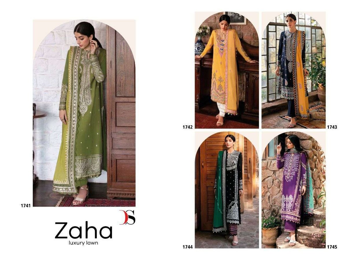 Deepsy Suits Zaha Luxury Lawn 1741-1745 Series 6