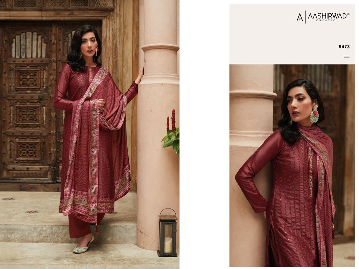 Aashirwad Creation Bandhej 9471-9475 Series 3