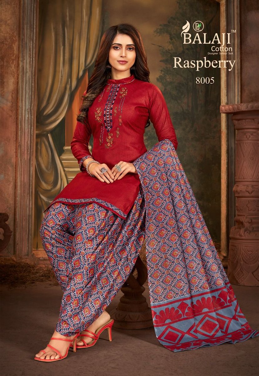 Balaji Cotton Raspberry Vol-8 8001-8012 Series 5