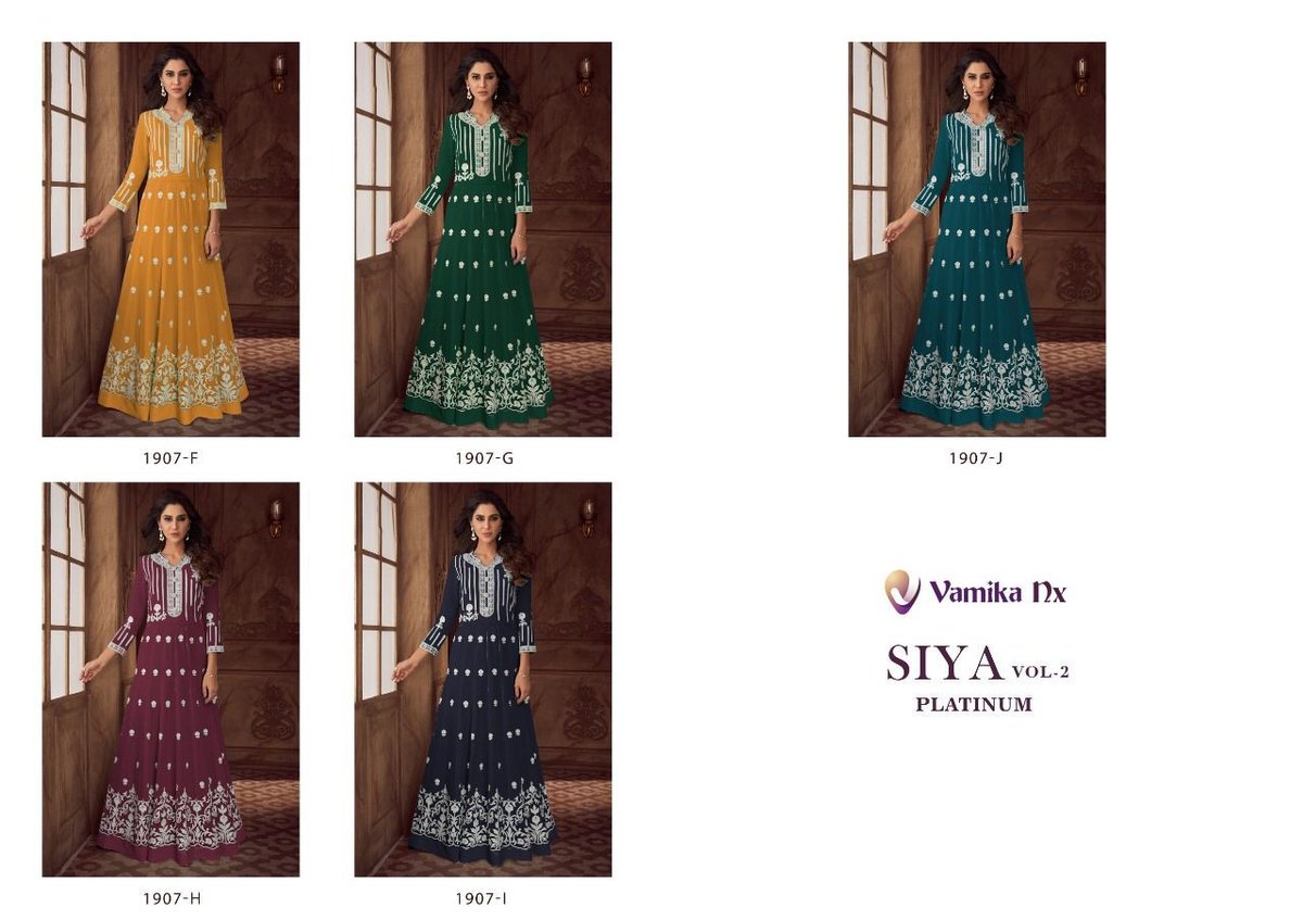 Vamika Nx Siya Vol-2 Platinum 1907 Colors 6