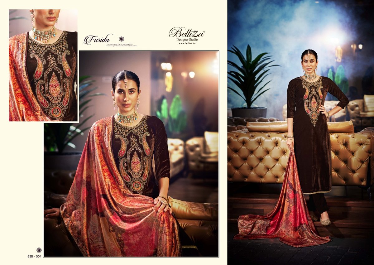 Belliza Designer Farida 838-001 to 838-006 Series 4