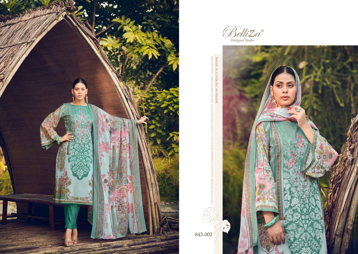 Belliza Designer Naira Naira Vol-20 843-001 to 843-010 Series 2