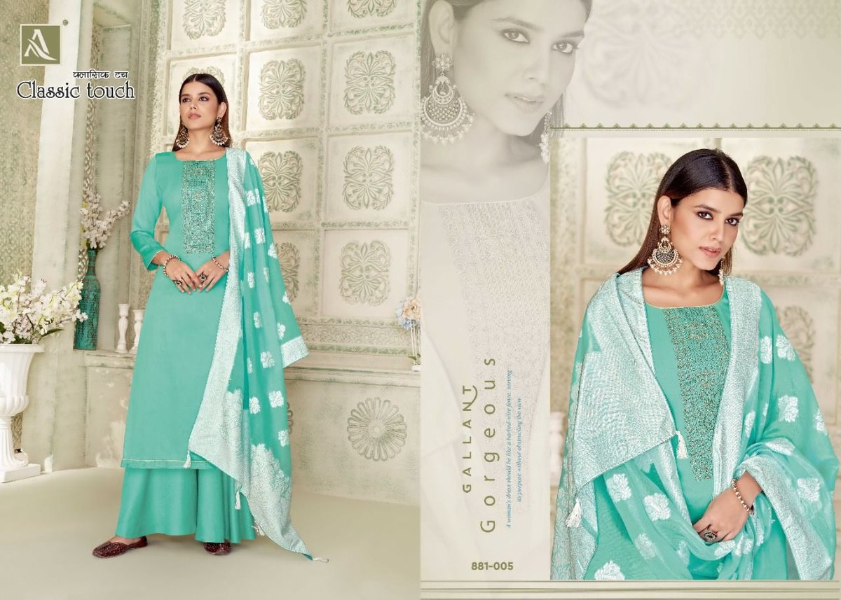 Alok Suit Classic Touch 881-001 to 881-008 Series 5