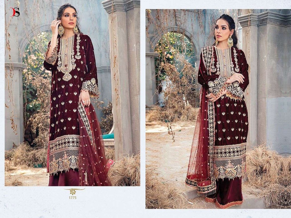 Deepsy Suits Anaya Velvet Vol-22 1771-1776 Series 5