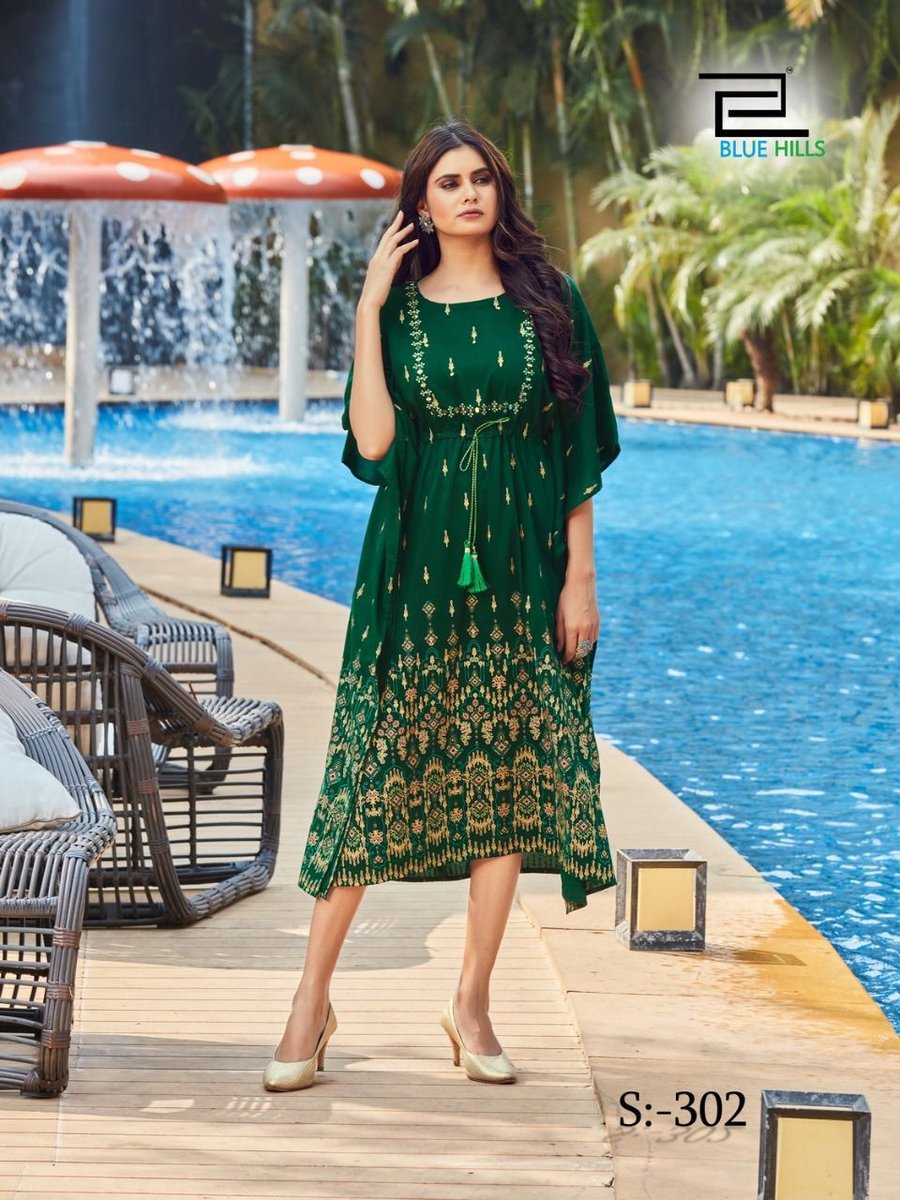 Blue Hills Kaftan Stare Vol-3 S-301 to S-304 Series 2