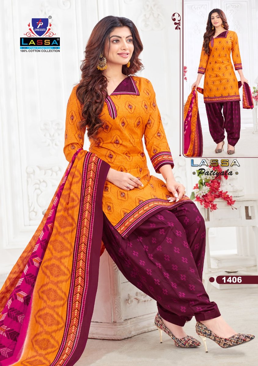 AP Dresses Lassa Patiyala Vol-14 1401-1410 Series 6