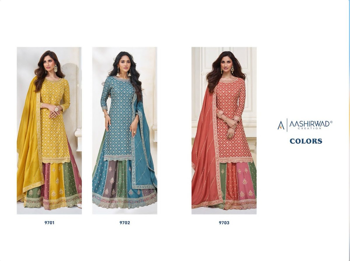 Aashirwad Creation Colors 9701-9703 Series 4
