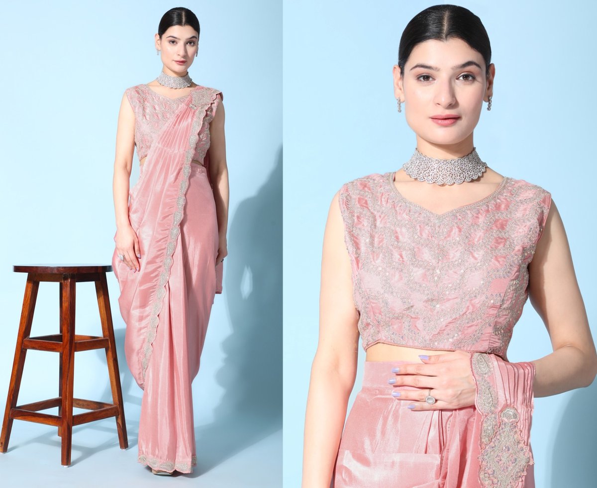 Aamoha Trendz Ready To Wear Designer Saree 243 Colors 2