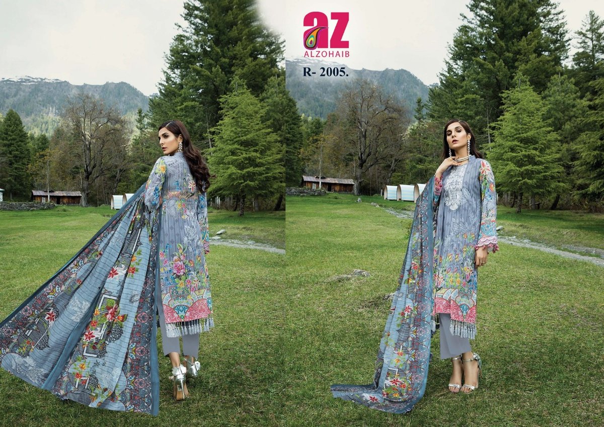 AZ AL Zohaib Roohi Lawn Collection 2001-2010 Series 5